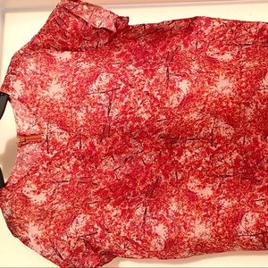 Silk Cap Sleeve Blouse